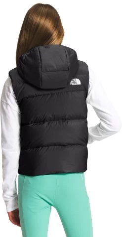 The North Face Reversible North Down Hooded Vest- Girls