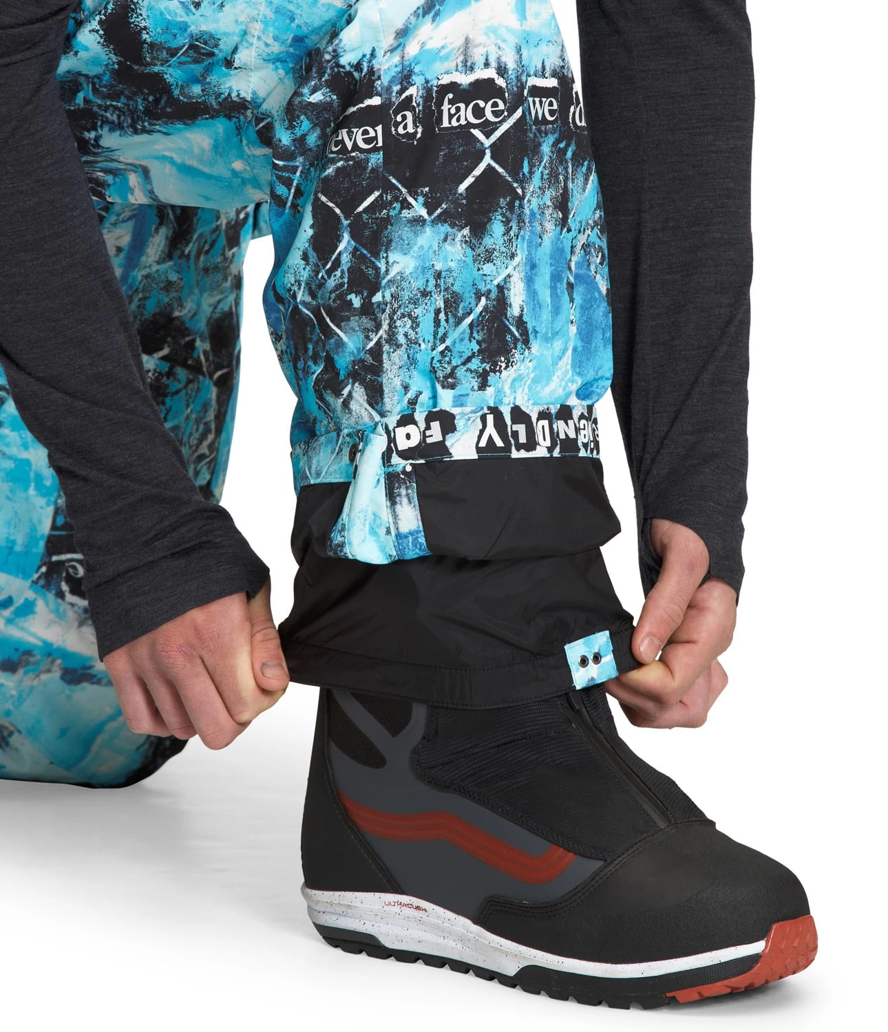 The North Face Printed Dragline Bib Snowboard Pants - Image 4